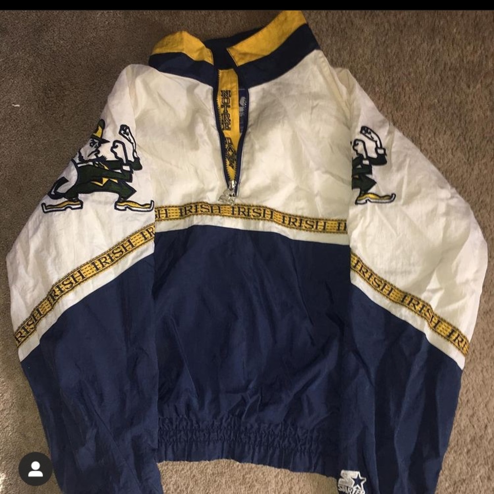 Notre dame starter quarter zip